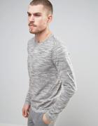 Selected Homme Knitted Sweater In Spacedye - Beige