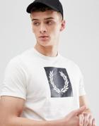 Fred Perry Printed Laurel Wreath T-shirt In White - White