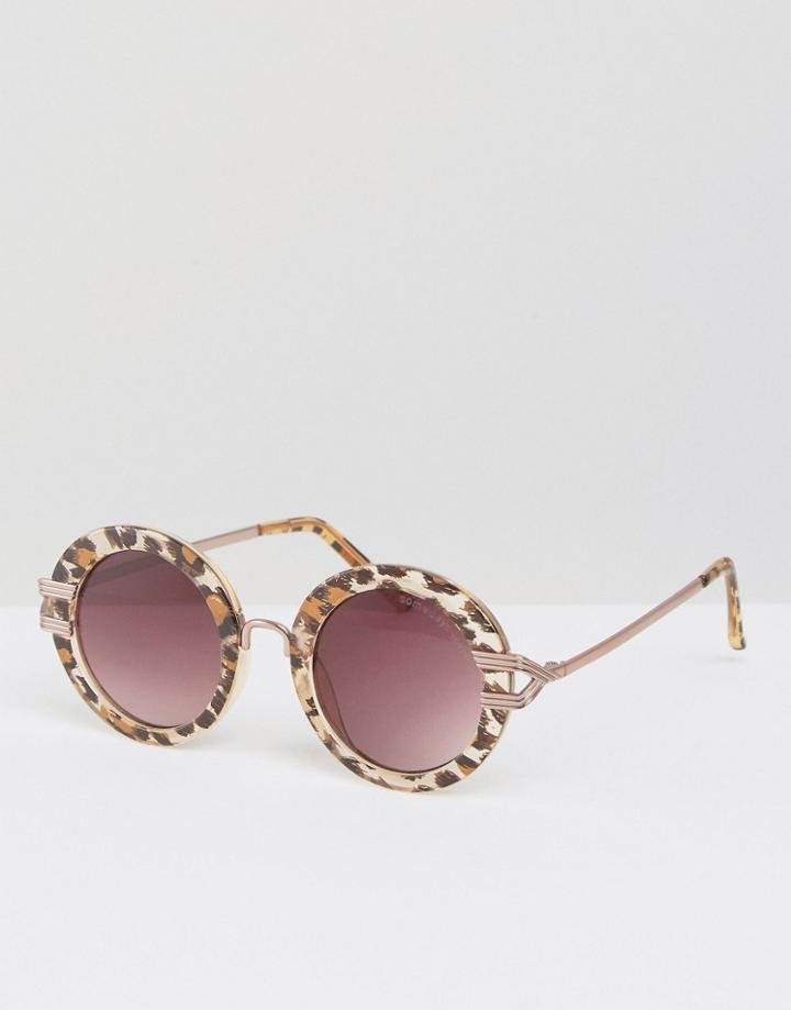Somedays Lovin Round Sunglasses - Brown