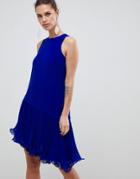 Coast Peyton Wired Hem Dress - Blue