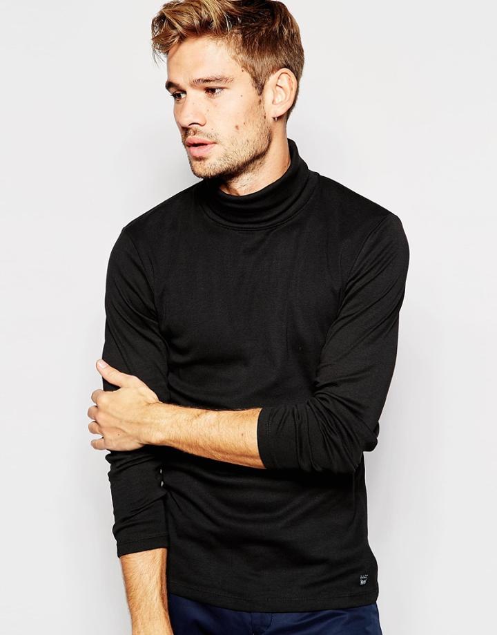 Esprit Long Sleeve Roll Neck Top - Black