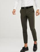 Burton Menswear Skinny Fit Suit Pants In Green - Green