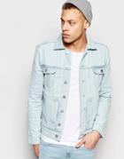 Waven Denim Jacket Axel 2 Pocket Bleached Out Blue - Bleached Out