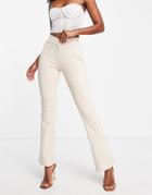Simmi Dipped Waist Flare Pants In Stone - Part Of A Set-neutral