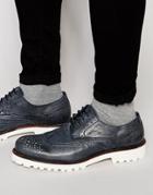 Rule London Leather Brogues - Blue