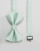 Asos Wedding Bow Tie In Mint - Green