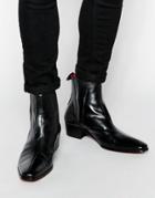 Jeffery West Leather Chelsea Boots - Black