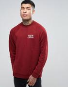 Brixton Woodburn Sweatshirt With Small Logo - Red