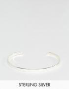 Designb Cuff Bangle Bracelet In Sterling Silver Exclusive To Asos - Silver