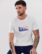 New Look Oversized T-shirt With San Diego Print In Gray Marl - Gray