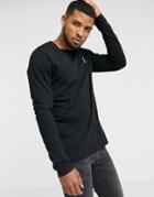 Religion Organic Cotton Long Sleeve T-shirt In Black