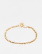 French Connection Linked Chain Bracelet In Gold