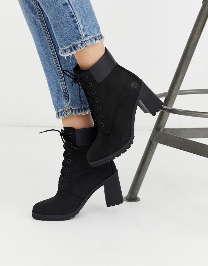 Timberland Allington 6 Inch Heeled Boots In Black