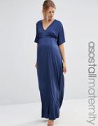 Asos Maternity Tall Kimono Maxi Dress - Navy