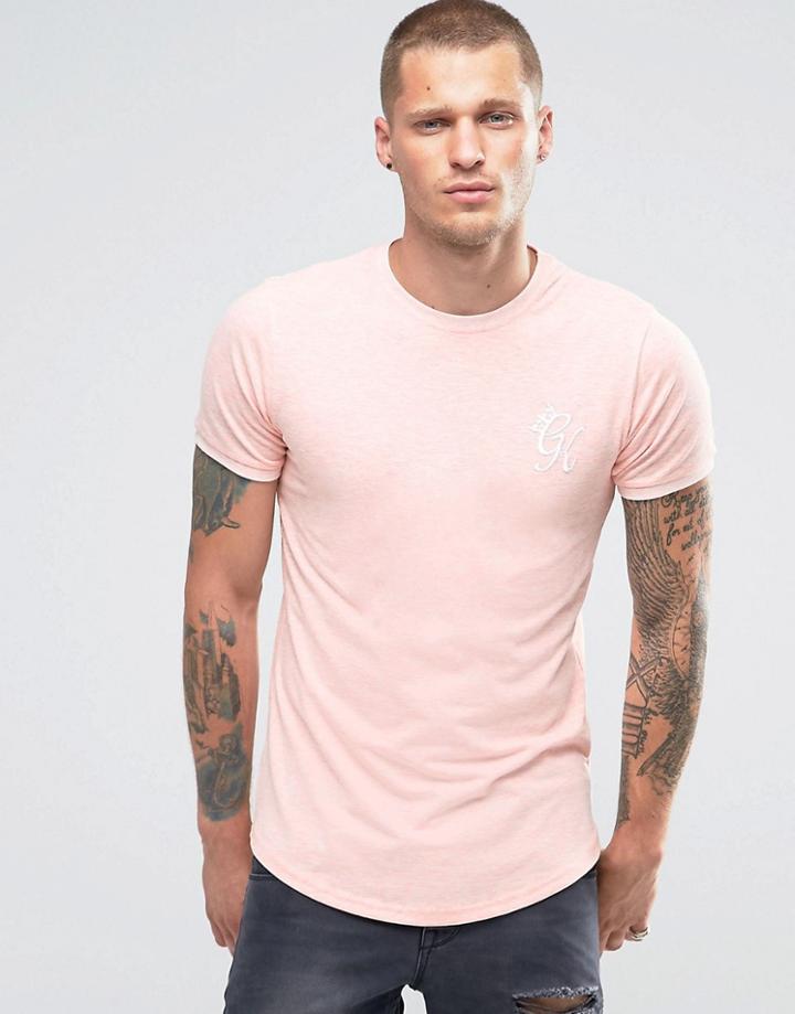Gym King Logo T-shirt In Muscle Fit - Pink