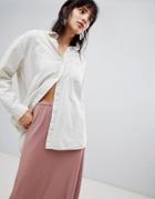 Selected Femme Oversized Pinstripe Shirt - Multi