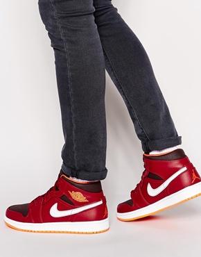 Nike Air Jordan 1 Mid Sneakers - Red