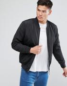 Brave Soul Reflective Bomber Jacket - Gray