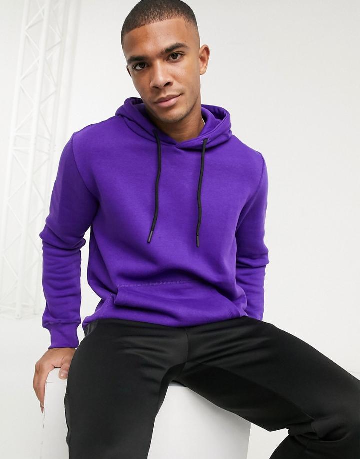 Bershka Hoodie In Purple