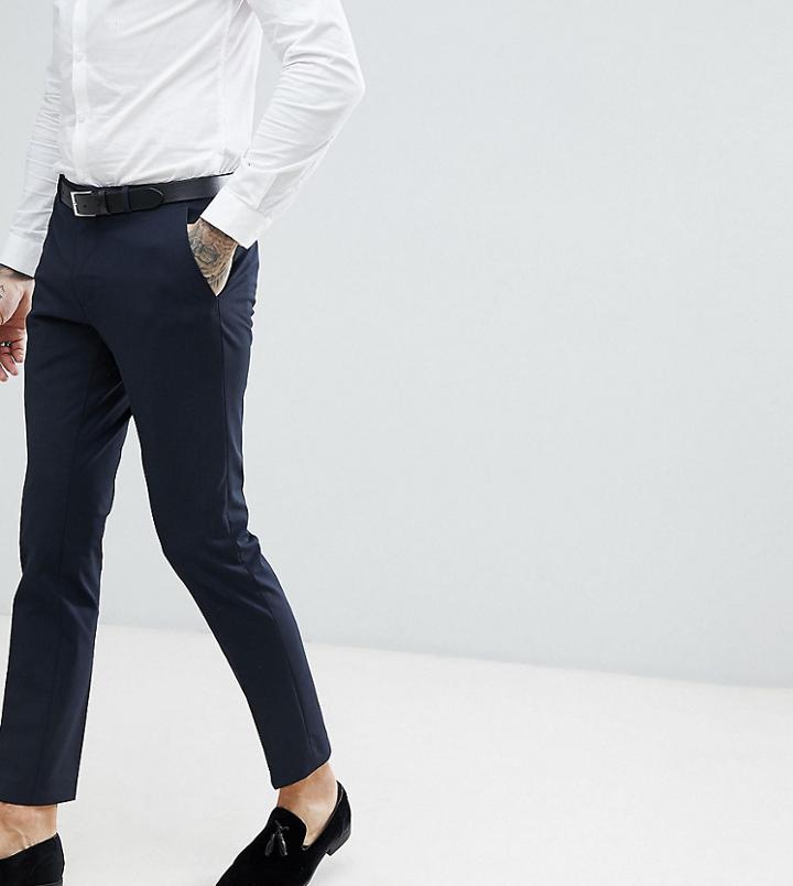 Heart & Dagger Skinny Suit Pants - Navy