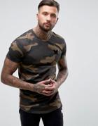Good For Nothing T-shirt In Khaki Camo - Green
