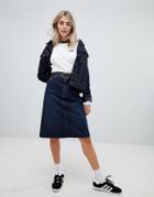 Lee A Line Denim Skirt - Blue