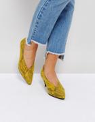 Gestuz Snake Skin Heeled Pump - Multi