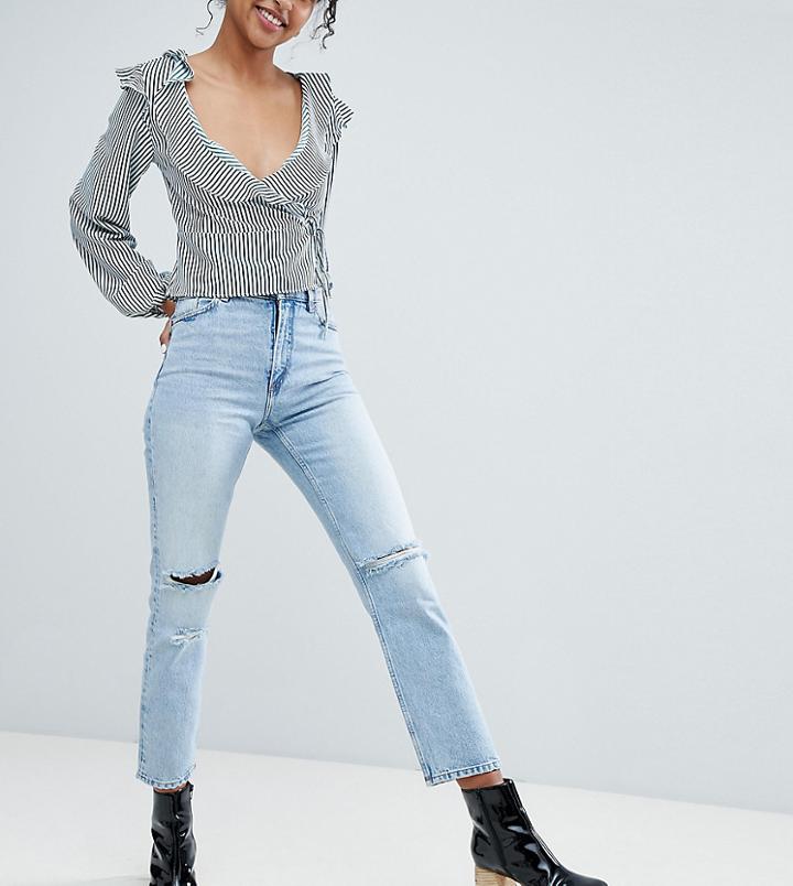 Monki Ripped Knee Moluna Jeans