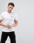Ea7 Regular Fit Back Logo T-shirt In White - White