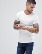 Blend Muscle Fit T-shirt In White - White