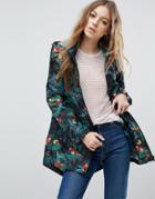 Asos Pac A Trench In Tropical Print - Multi