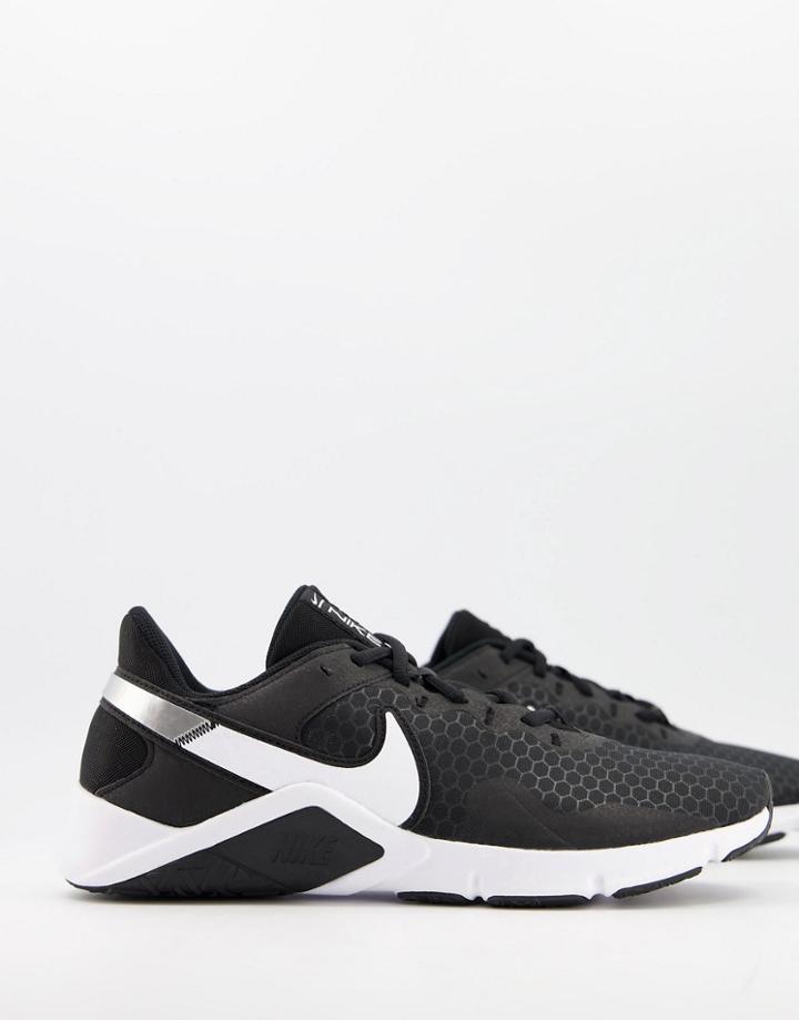 Nike Training Legend Essential 2 Sneakers In Black And White