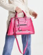 River Island Zip Front Tote Bag In Pink