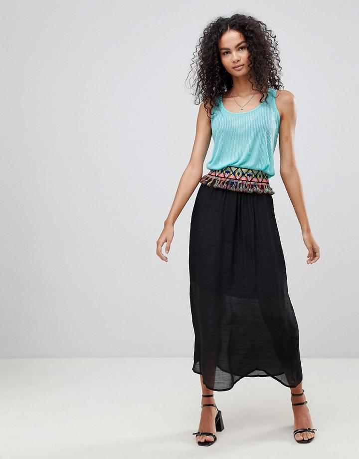 Brave Soul Jasmine Rib Tank - Green