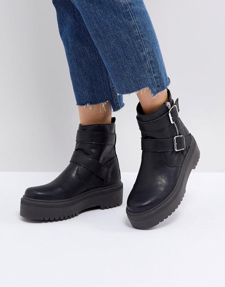 Asos Appetite Biker Boots - Black