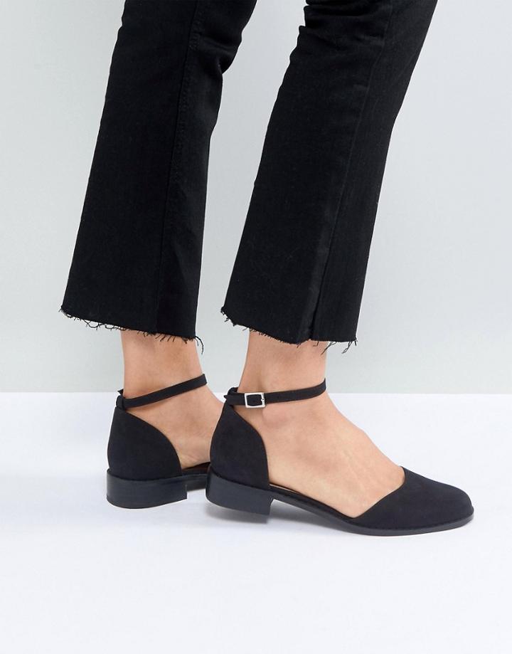 Asos Marv Flat Shoes - Black