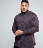 Duke Plus Floral Shirt In Multi - Navy