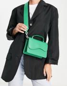 Hvisk Crane Cross-body With Wave Detail In Bright Green