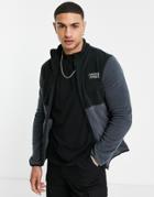 Jack & Jones Originals Fleece Jacket With Contrast Blocking In Blue-blues