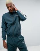 Adidas Originals Adicolor Tnt Tape Wind Track Jacket In Green Bk3632 - Green