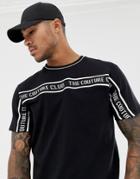 The Couture Club T-shirt With Taping Logo-black