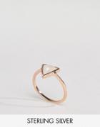 Carrie Elizabeth Triangle Moonstone Ring - Gold