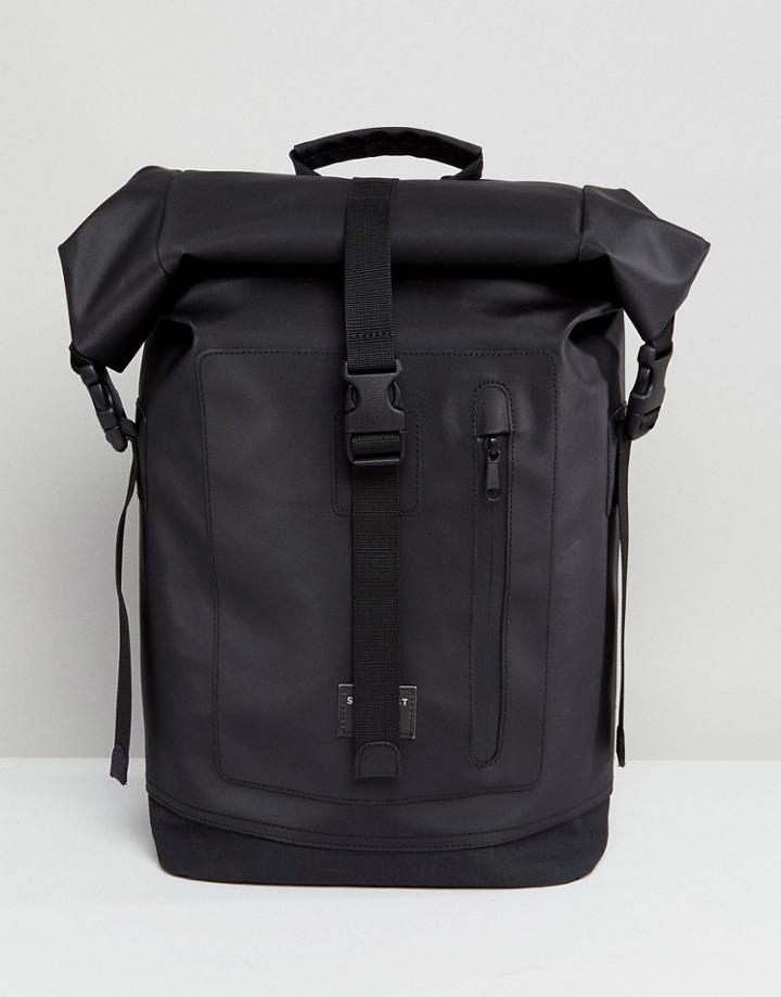 Sandqvist Nico Roll Top Backpack - Black