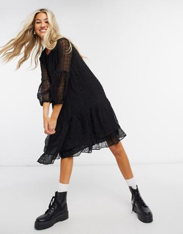 In Wear Pakwa Dress-black