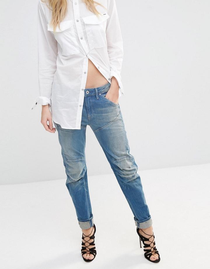 G-star Ellwood 3d Low Boyfriend Jeans - Blue