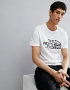 The North Face Woodcut Dome Logo T-shirt In White - White