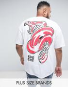 Hnr Ldn Plus Cobra Back Print T-shirt - White