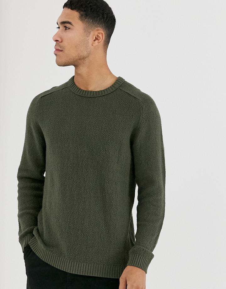 Jack & Jones Core Crew Neck Sweater In Green