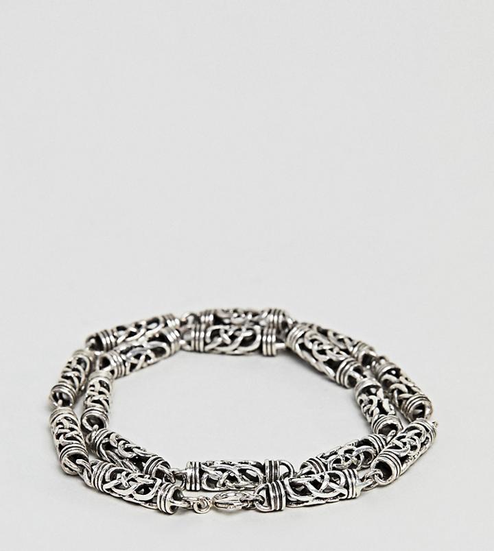 Seven London Detailed Chain Bracelet In Sterling Silver - Silver