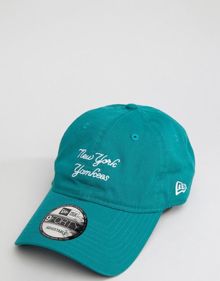 New Era 9forty Adjustable Cap Ny Yankees - Green